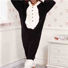 冬款爱情公寓加厚珊瑚绒面料连体睡衣卡通家居服加厚小熊纯棉