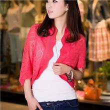 针织衫针织扇形镂空披肩遮阳披肩手钩披肩镂空披肩披肩针织