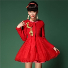 欧美大牌潮流风2013秋冬季新品时尚圆领胸花网纱女式外套大衣