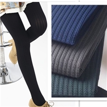 秋冬季爆款外贸原单VIVI推荐时尚全棉显瘦麻花连裤袜子批发厂家