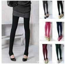 秋季显瘦修身九分裤连裤袜薄款单层内拉绒踩脚袜打底裤脚踩袜