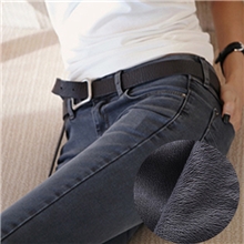 厂家女牛仔裤弹力小脚牛仔裤加绒牛仔长裤女显瘦保暖牛仔裤