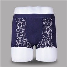 内裤批发外贸原单竹纤维印花U凸男士无痕平角内裤四角裤批发254