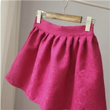 2013春装韩版提花浮雕花苞裙蓬蓬裙半身裙子秋冬短裙百褶裙高腰裙