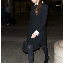 现货批发2013新款贝嫂维多利亚修身气质款翻领连衣裙