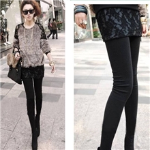 w954春新款蕾丝连裙打底裤紧身裤裙裤义乌批发