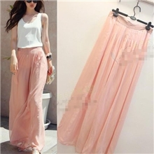 厂家直销一件代发韩国代购性感雪纺裙裤阔腿裤裤裙