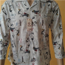 佰兰香儿童睡衣大童装男童6011系列反领长裤长袖家居服秋款