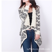 2013秋冬新款不规则长袖针织衫韩版显气场大码蝙蝠袖开衫披肩