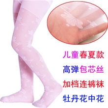 包芯丝儿童连裤袜提花儿童连裤袜丝袜儿童舞蹈袜表演袜