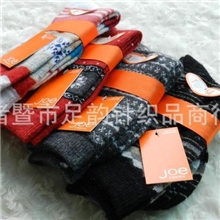 外贸强货安哥拉加厚兔羊毛雪花款女袜子