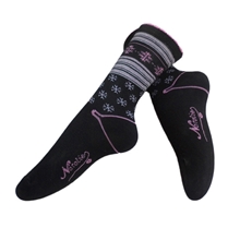 浙江诸暨袜子批发市场直销时尚休闲两色花边女袜防寒保暖成人袜