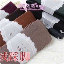 日单秋冬柔软保暖时尚百搭羊绒踩脚裤打底裤特