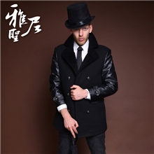 【伙拼】男装爆款羊毛大衣羊绒大衣韩版热销呢大衣13608