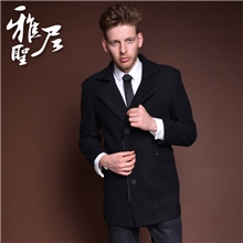 【原创设计】冬装呢大衣常熟厂家男装外套羊毛呢大衣外贸13558-2