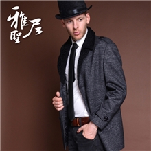 【火拼】品牌男装冬装高档商务男装羊毛尼大衣13568大衣