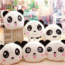 春季新款趴趴熊猫公仔熊毛绒玩具大号创意压床娃娃多款表情尺寸选