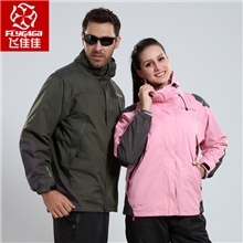冲锋衣男女两件套正品抓绒内胆三合一登山防风户外野营服装情侣款