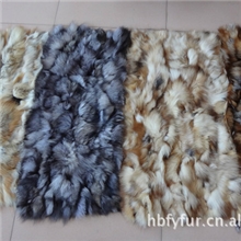 厂家直销低价大量供应皮毛褥子狐狸毛褥片银狐红狐褥子毯子