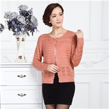 2013秋装新款女装韩版宽松大码长袖外套圆领镂空毛针织衫女开衫秋