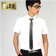 男士短袖衬衫男衬衣夏韩版修身免烫英伦潮商务休闲正装男装批发