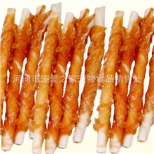 宠物食品水晶鸡肉绕牛皮卷健齿补钙宠物零食厂家面向全国招商