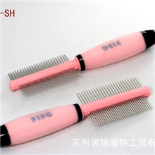 得乐正品厂家销售双排针梳宠物用专业针梳日常梳理首选