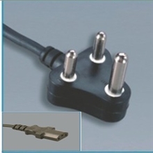 云环直销大南非SABS认证标准三芯插头电源线4可配C13品字尾