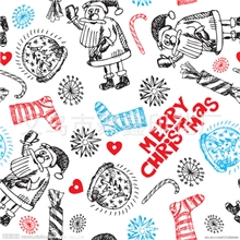 提供棉坯布碎花水性印花/圆点胶印印花加工