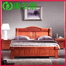 新款广东中式8950佛山橡胶实木双人床1.8米可配高箱