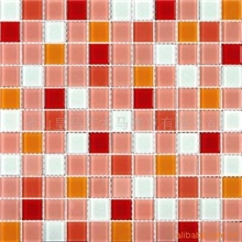 批发供应混色水晶玻璃马赛克1平方起订