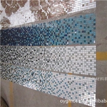 厂家供应艺术拼图水晶马赛克热熔玻璃马赛克渐变系列量大从优