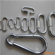 供应弹簧钩系列，加长型镀锌弹簧钩，连接环(图)