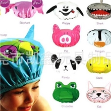pvc卡通浴帽、PVC浴帽、家用浴帽、pvc防水浴帽EVA浴帽