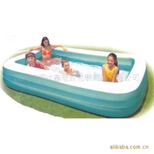 供应大型环保PVC圆形充气游泳池（有自己的设计部门）