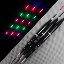 [海家渔具批发]韩文电子漂鱼漂经典黑色夜光漂垂钓浮漂鱼具批发