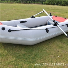 厂家热销高档三人夹网船漂流船充气皮划艇PVC充气船