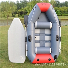 厂家批发充气船皮划艇钓鱼船灰色双人漂流船皮艇
