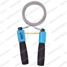 泡棉塑料计数手柄钢丝跳绳健身器材体育用品