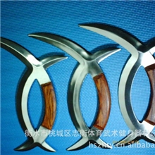 子午鸳鸯钺不锈钢钺双钺衡水体育器材武术器械