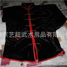 阴阳鱼冬季练功服四方弹力不倒绒武术服金丝绒太极服6色10型号