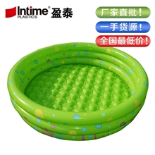【爆款热销】圆形三环充气游泳池环保儿童游泳池批发130*42CM