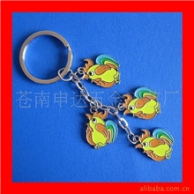 供应金属钥匙链卡通金属钥匙挂件小鸡钥匙挂坠配饰