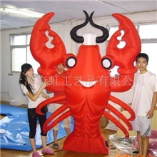 供应气模龙虾卡通气模广告气模充气吉祥物