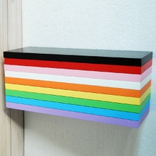 批发零售一字搁板隔板机顶盒CD架壁挂层板置物架层板架单块