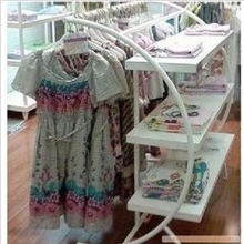 服装店衣架层板架落地架中岛架C形货架服装货架落地晾衣架