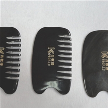 吕教授刮痧板头部梳形刮痧板天然纯水牛角刮痧梳子防伪正品加厚