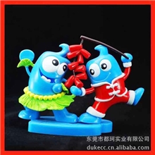 树脂工艺品公司加工订做世博-海宝造型树脂工艺品