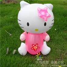供应可爱充气玩具充气KT猫充气hellokitty玩具32*22CM
