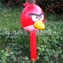 供应大号充气锤子愤怒的小鸟充气玩具愤怒鸟充气棒表演道具